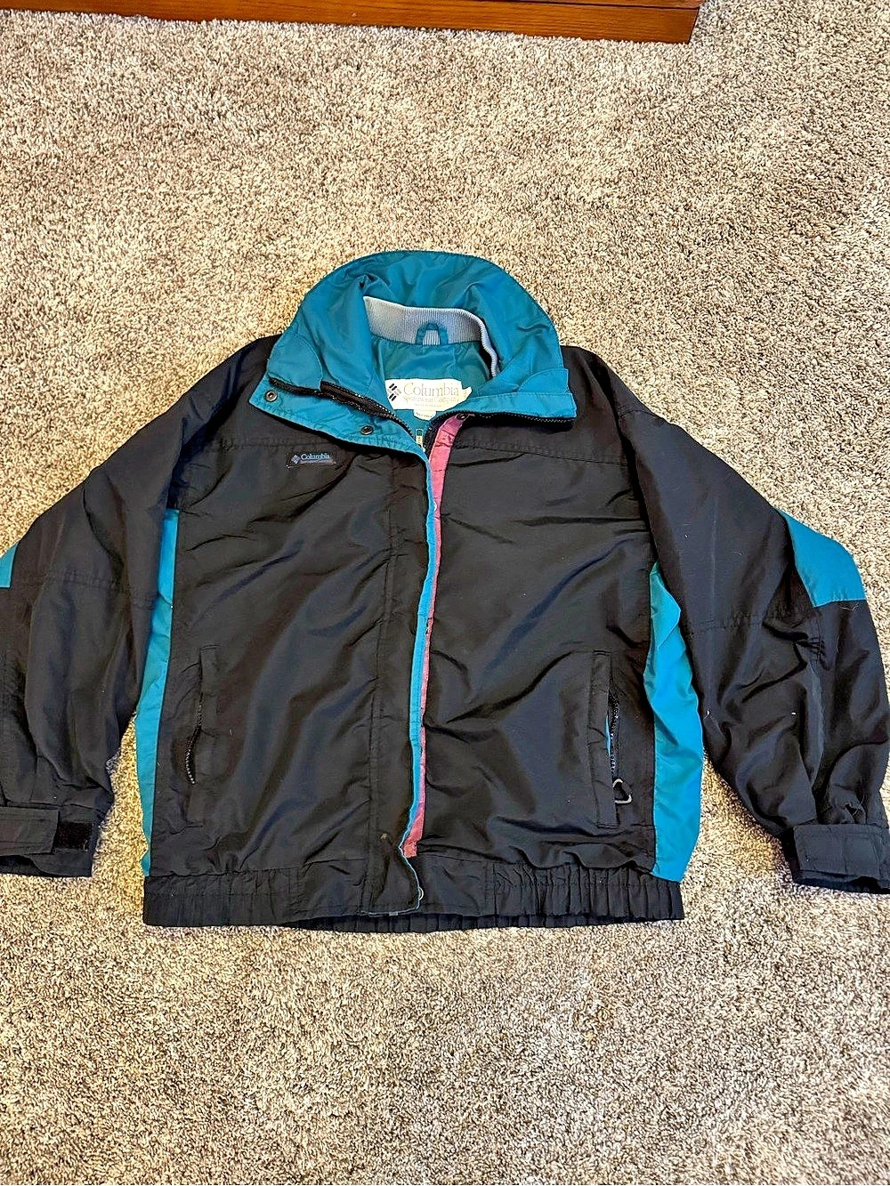 Vintage 90s Columbia Sportswear Womens Small S Ski Jacket Snowboard Shell Black